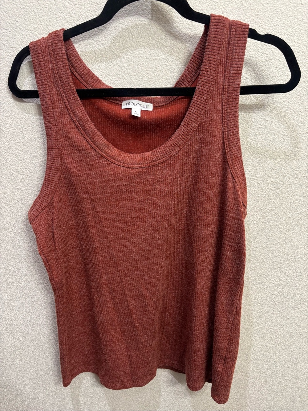 Prologue Ribbed Scoop Tank — Rust